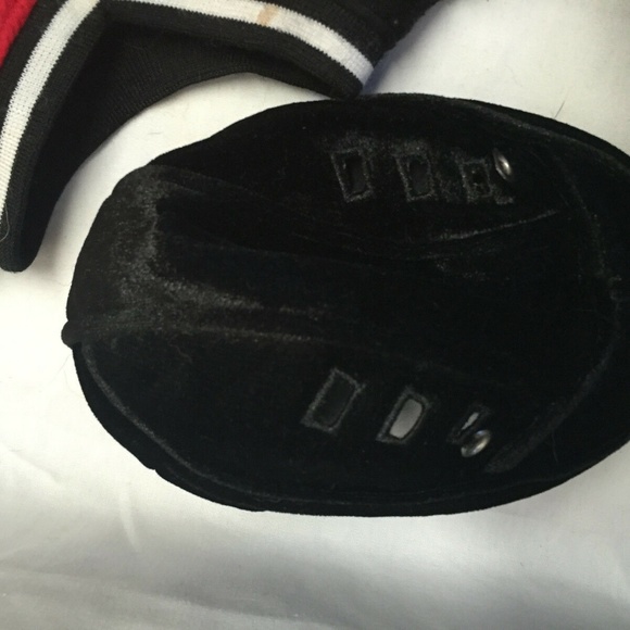 Build A Bear 3 pc Hockey Accessory Set outfit Helmet Soft Black Red Pant Shirt - Picture 3 of 5